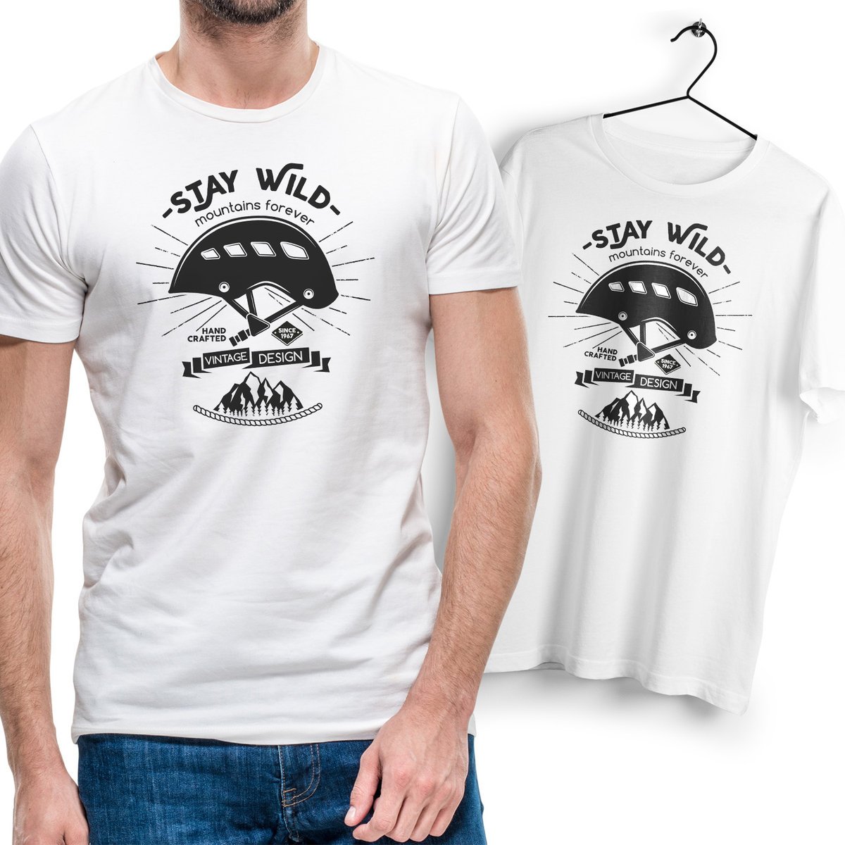 T-Shirt Podkoszulek Męski Outdoor living camping kemping góry Na Prezent