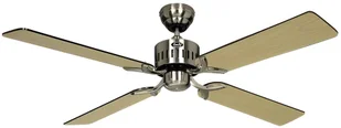 Wentylator sufitowy z pilotem Telesto 132 cm chrom szczotkowany - Wentylatory sufitowe - miniaturka - grafika 1