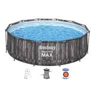 Baseny ogrodowe - Bestway Basen ogrodowy stelażowy 366 x 100 cm 10w1 5614X - miniaturka - grafika 1