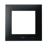 Klawisze i ramki - Ramka pojedyncza IP44 czarny metalik SZAFIR RH-1Z/33 OSPEL - miniaturka - grafika 1