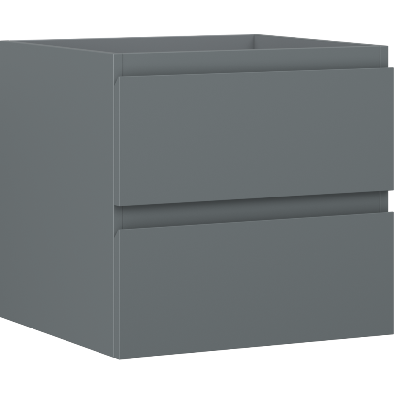 Mexen Orio szafka łazienkowa podumywalkowa 50 cm, 2 szuflady, grafit mat - 91A10-05047-2-BFF66