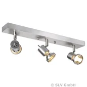 Lampy sufitowe - Asto 3-punktowy spot sufitowy z pierścieniem - miniaturka - grafika 1