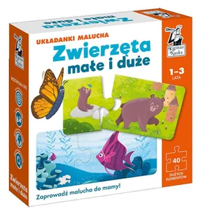 zwierzęta małe i duże. układanki malucha. kapitan nauka - Puzzle - miniaturka - grafika 1