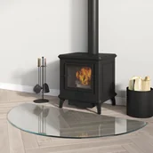 Akcesoria kominkowe - Panel kominkowy, szklany, półokrągły, 1000x500 mm - miniaturka - grafika 1