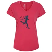 Koszulki sportowe damskie - Koszulka damska Dare 2b Calm Tee Rozmiar: XL / Kolor: jasnoróżowy - miniaturka - grafika 1