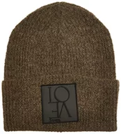 Czapki damskie - Sisley Czapka damska 109RMA002 Hat, Brown Melange 84Y, OS - miniaturka - grafika 1