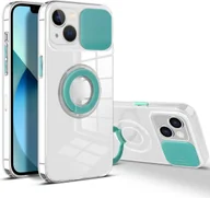 Etui i futerały do telefonów - Etui König Design kompatybilne z Apple iPhone 13 - plastikowe, miękkie etui na telefon - miętowa zieleń - miniaturka - grafika 1