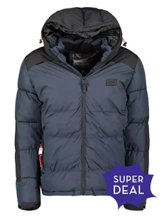 Geographical Norway Kurtka pikowana w kolorze granatowo-czarnym - Kurtki męskie - miniaturka - grafika 1
