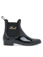 Kalosze damskie - KARL LAGERFELD Kalosze Kalosh II KL94775 Czarny - miniaturka - grafika 1