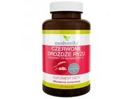Witaminy i minerały - Medverita, Suplement diety, Czerwone Drożdże z Ryżu 5% Monakolina K, 120 kapsułek - miniaturka - grafika 1