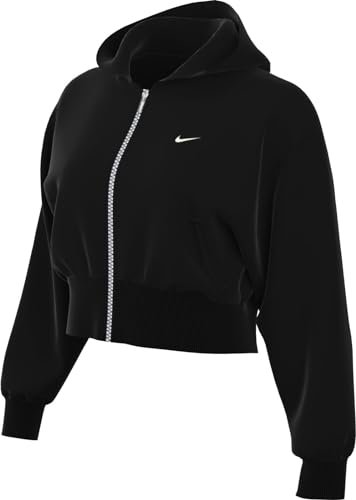 Nike Kurtka damska Sportswear Chll Ft Fz Hdy, Black/Sail, FN2415-010, 2XL