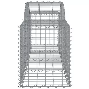 vidaXL Kosze gabionowe, 13 szt, 200x50x60/80 cm, galwanizowane żelazo - Ogrodzenia - miniaturka - grafika 6