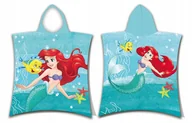 Okrycia kąpielowe dla dzieci - RĘCZNIK PONCHO 50x115 SYRENKA ARIEL KSIĘŻNICZKI - miniaturka - grafika 1