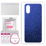 Szkła hartowane na telefon - Folia naklejka skórka strukturalna na TYŁ do Sony Xperia 5 V -  Plaster Miodu Niebieski - apgo SKINS - miniaturka - grafika 1