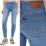 Spodnie damskie - Lee SCARLETT SKINNY Majestic Wave RURKI ELASTYCZNE BLUE DżINS W29 L31 - miniaturka - grafika 1