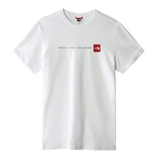 Koszulki sportowe męskie - Koszulka The North Face NSE 0A7X1MFN41 - biała - grafika 1