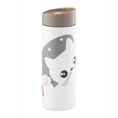 Kubki termiczne - 66707 Kubek termiczny Kitty 350 ml ciemny szary AMBITION - miniaturka - grafika 1