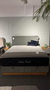 Łóżko kontynentalne 160x200 z pojemnikiem z ekspozycji Salonu Janki - Dom i wnętrze OUTLET - miniaturka - grafika 1