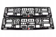 Akcesoria motoryzacyjne - Ramki Tablicy Audi Sline Logo Czerwone S-line 2szt Jakość Premium Wizualna - miniaturka - grafika 1