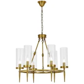 Lampy sufitowe - LAMPA WISZĄCA NOWOCZESNA MOSIĘŻNA MORATTI W6 - miniaturka - grafika 1