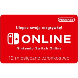 Nintendo Switch Online 12 miesięcy - Kody i doładowania cyfrowe - miniaturka - grafika 1