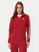Bluzy damskie - adidas Bluza adicolor Classics Firebird IR8079 Czerwony Regular Fit - miniaturka - grafika 1