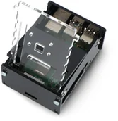 Akcesoria do komputerów jednopłytkowych - Obudowa do Raspberry Pi 4B z regulowanym mocowaniem na kamerę - czarna} GRL-26735 - miniaturka - grafika 1