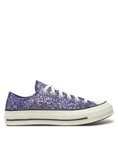 Converse Trampki Chuck 70 Glitter A11134C Granatowy - Trampki damskie - miniaturka - grafika 1