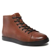 Botki męskie - Trzewiki Gino Rossi MI08-OTSEGO-33 Brązowy - GINO ROSSI - miniaturka - grafika 1