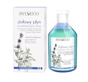 Sylveco Ziołowy płyn do płukania jamy ustnej 500 ml 5907502687379 - Płyny do płukania jamy ustnej - miniaturka - grafika 4
