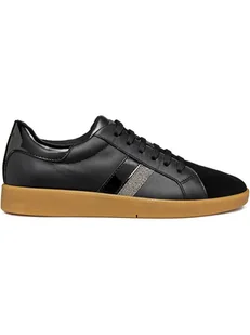 Geox Skórzane sneakersy "Meleda" w kolorze czarnym - Trampki damskie - miniaturka - grafika 1
