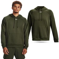Bluzy sportowe męskie - Bluza fitness męska UNDER ARMOUR Rival Fleece Hoodie z kapturem - miniaturka - grafika 1