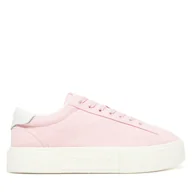 Sneakersy damskie - Sneakersy Tommy Jeans Tjw Flatform Sneaker EN0EN02819 Różowy - miniaturka - grafika 1