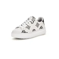 Półbuty damskie - Damskie Sneakersy GUESS DENESA4 FLPDS4FAL12-WHBLK – Biały - miniaturka - grafika 1