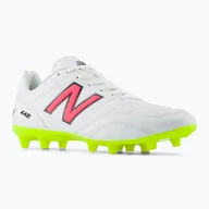 Piłka nożna - Buty piłkarskie męskie New Balance 442's Academy V2 FG white/lime WYSYŁKA W 24H 30 DNI NA ZWROT - miniaturka - grafika 1