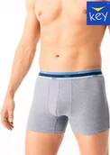 Majtki męskie - SZORTY KEY MXH-277 B25 SZ (kolor szary, rozmiar M) - miniaturka - grafika 1