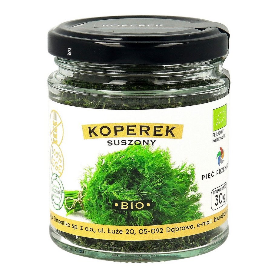 PIĘĆ PRZEMIAN Koperek suszony bezglutenowy BIO 30g