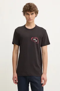 G-Star Raw t-shirt męski kolor czarny z nadrukiem D25085-C506 - Koszulki męskie - miniaturka - grafika 1
