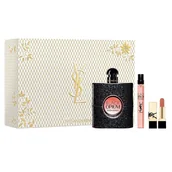 Zestawy kosmetyków damskich - Black Opium Pour Femme zestaw woda perfumowana spray 90ml + woda perfumowana spray 10ml + pomadka do ust - miniaturka - grafika 1
