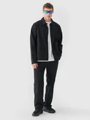 Spodnie męskie - 4F Spodnie casual męskie - czarne XXL - miniaturka - grafika 1