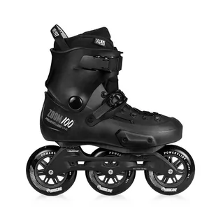 Powerslide Zoom, Rolki 100 Pro, Czarne - 39-40 - Rolki - miniaturka - grafika 1