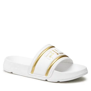 Klapki Fila Morro Bay Logo Slipper Wmn FFW0102.13069 White/Gold - Klapki i japonki damskie - miniaturka - grafika 1