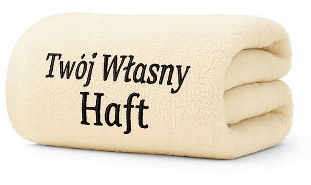 RĘCZNIK FROTTE KĄPIELOWY PLAŻOWY 50x100 TWÓJ WŁASNY HAFT IMIE WF SIŁOWNIA