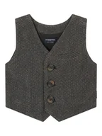 Bluzy i sweterki niemowlęce - Noppies Kamizelka "Gaillard" w kolorze antracytowym - miniaturka - grafika 1