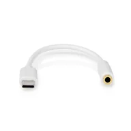 Adaptery i przejściówki - Nedis CCGB65950WT01 zmieniacz płci / kabli USB A 3.5mm Biały - miniaturka - grafika 1
