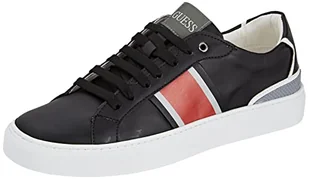 GUESS Todi Low, Męskie trampki, Czarny czerwony, 41 EU - Trampki męskie - miniaturka - grafika 1