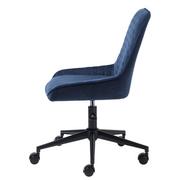 Fotele i krzesła biurowe - Niebieskie krzesło biurowe Unique Furniture Milton - miniaturka - grafika 1