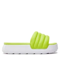 Klapki i japonki damskie - Klapki Puma Karmen Slide Puffy Wns 395399-04 Zielony - miniaturka - grafika 1