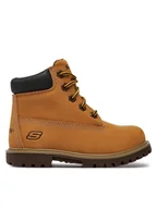 Buty dla chłopców - Skechers Trapery Mitigate 93163L/WTN Brązowy - miniaturka - grafika 1