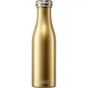 Lurch Butelka termiczna stalowa 0,5 l złota metaliczna LU-00240853 - Termosy - miniaturka - grafika 1